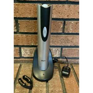 Oster‎ Cordless Wine Opener Silver/Black Rechargeable